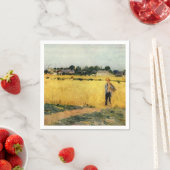 Serviette En Papier Grain Field (par Berthe Morisot) (En situation)