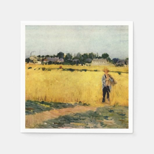 Serviette En Papier Grain Field (par Berthe Morisot) (Devant)