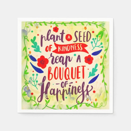 Serviette En Papier Graine de bonté (Devant)