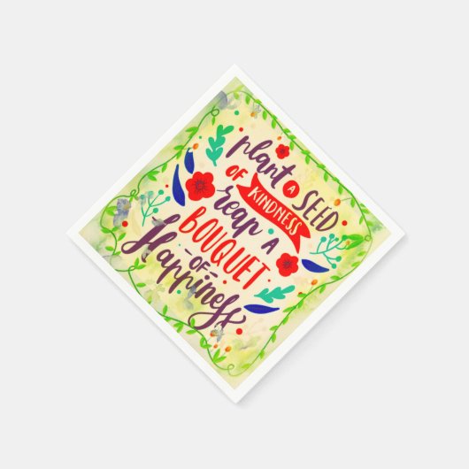 Serviette En Papier Graine de bonté (Coin)