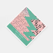 Serviette En Papier Graines de pastèque géométriques Fête d'anniversai (Coin)