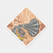 Serviette En Papier Gramophone (Coin)