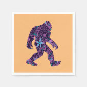 SERVIETTE EN PAPIER GRAND BIGFOOT FLORAL    (Devant)