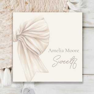 Serviette En Papier Grand Bow Boho Beige Sweet 16