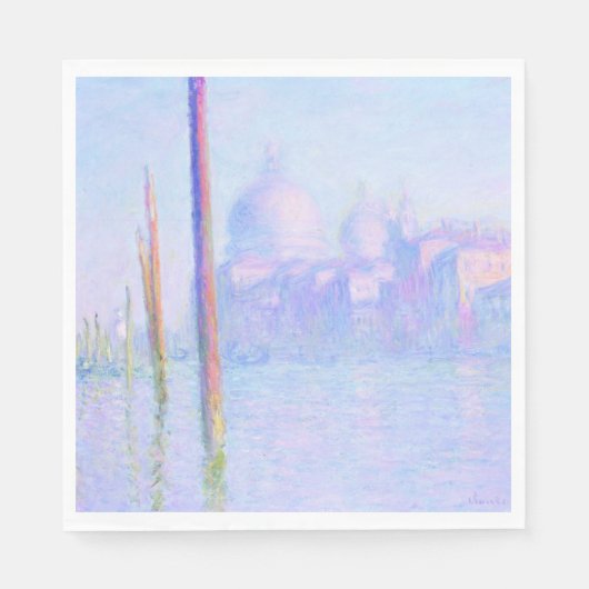 Serviette En Papier Grand Canal à Venise (par Claude Monet) (Devant)