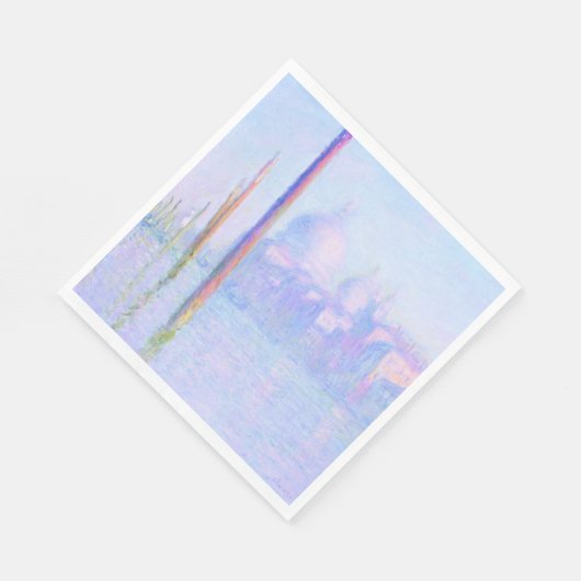 Serviette En Papier Grand Canal à Venise (par Claude Monet) (Coin)