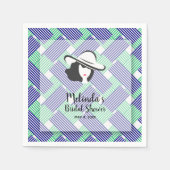 Serviette En Papier Grand chapeau Derby Baby Shower (Devant)