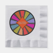 Serviette En Papier Grand chapiteau de cirque personnalisé aux couleur (Devant)