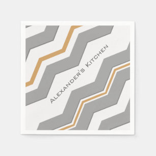 Serviette En Papier Grand Chevron moderne avec n'importe quelle couleu