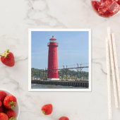 Serviette En Papier Grand Haven Lighthouse (En situation)