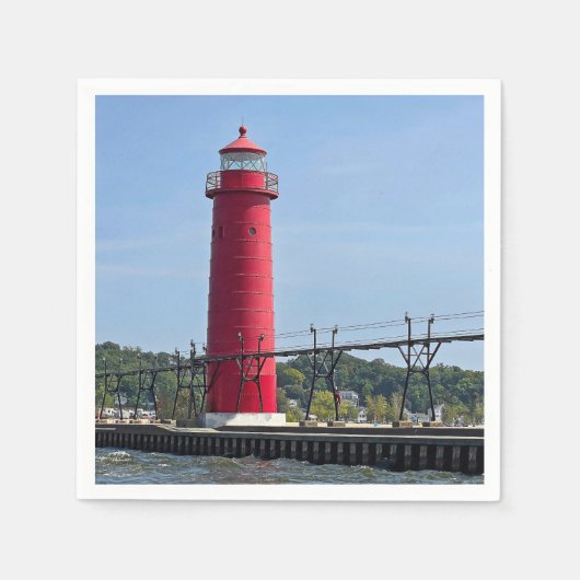 Serviette En Papier Grand Haven Lighthouse (Devant)