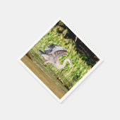 Serviette En Papier Grand héron bleu (Coin)