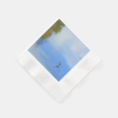 Serviette En Papier Grand héron bleu (Coin)