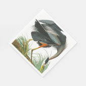 Serviette En Papier Grand héron bleu par John James Audubon (Coin)