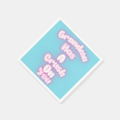 Serviette En Papier Grand-mère est amoureuse de toi (Coin)