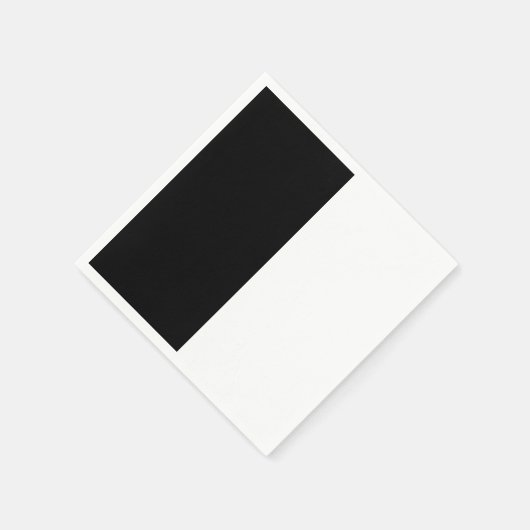 Serviette En Papier Grand Milieu noir et blanc (Coin)