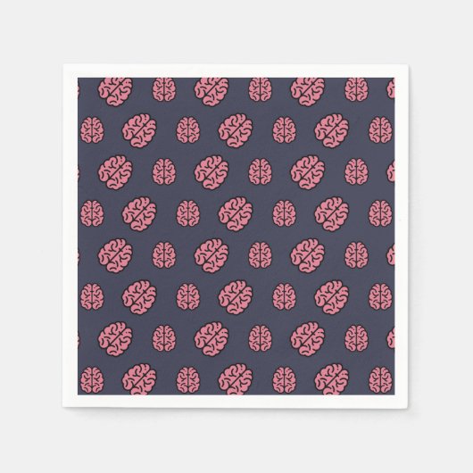 Serviette En Papier Grand Motif cerveau (Devant)