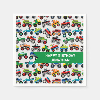 Serviette En Papier Grand Motif de camion