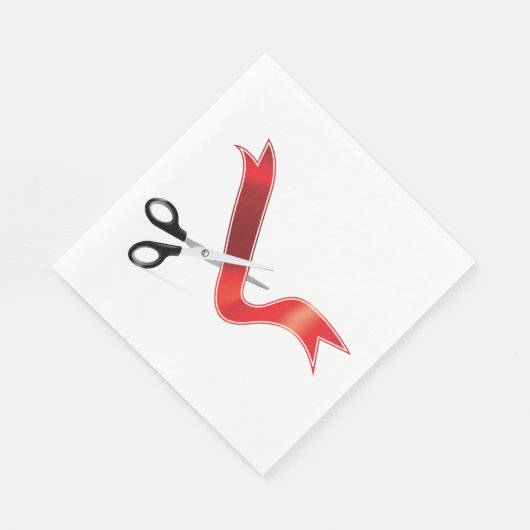 Serviette En Papier Grand Ouverture Célébration Ciseaux Couper le ruba (Coin)