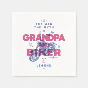 Serviette En Papier Grand-père et moker l'homme le mythe la légende