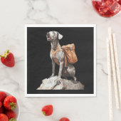 Serviette En Papier Grand Pitbull Dane (En situation)
