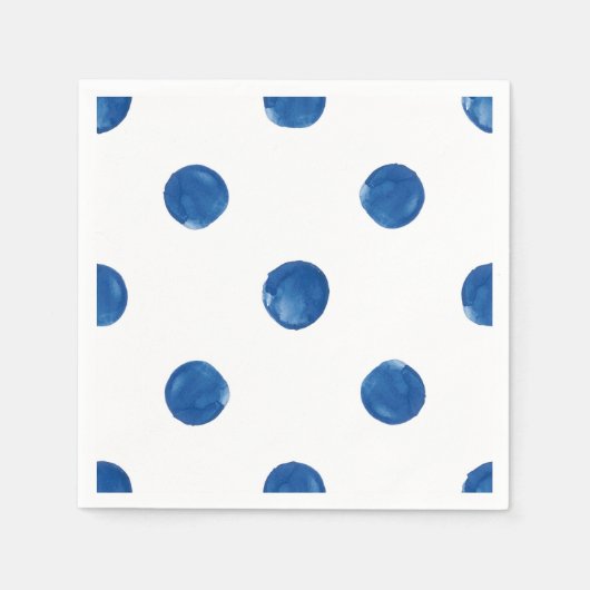 Serviette En Papier Grand pois Shibori motif (Devant)