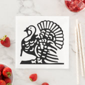 SERVIETTE EN PAPIER GRAND REMERCIEMENT À LA TURQUIE (En situation)