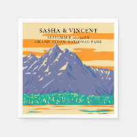 Grand Teton National Park Mariage Retro