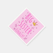 Serviette En Papier Grande Soeur Enfin III (Coin)