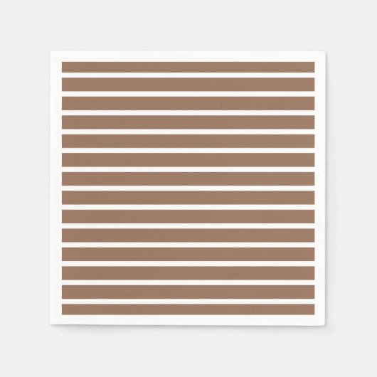 Serviette En Papier Grandes Brown et blanches (Devant)