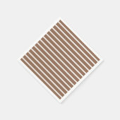 Serviette En Papier Grandes Brown et blanches (Coin)