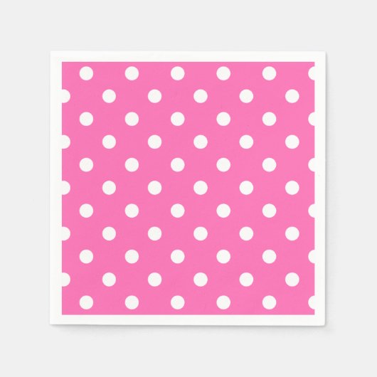 Serviette En Papier Grandes serviettes roses chaudes (Devant)