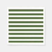 Serviette En Papier Grandes vertes et blanches (Devant)