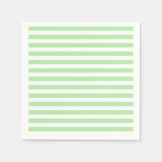 Serviette En Papier Grandes vertes et blanches douces (Devant)