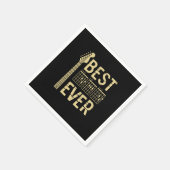 Serviette En Papier Grandfather Quotes | Best Dad Guitar Ever (Coin)