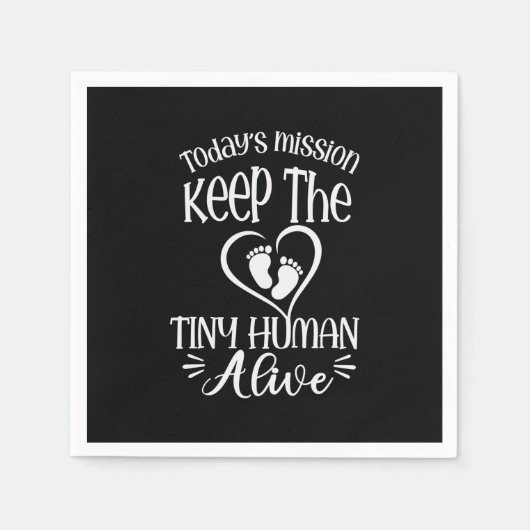Serviette En Papier Grandfather Quotes | Keep The Tiny Human Alive (Devant)