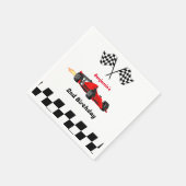 Serviette En Papier Grandir DEUX Fast Race Car Boy 2e anniversaire (Coin)