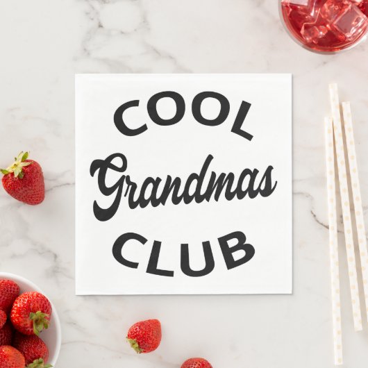 Serviette En Papier Grandmas Club cool I (En situation)