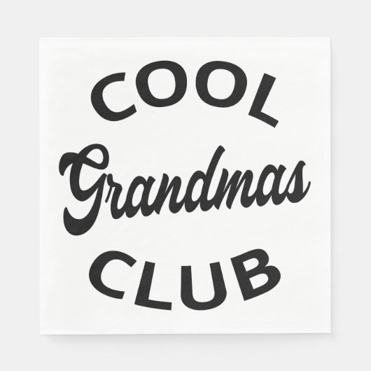 Serviette En Papier Grandmas Club cool I (Devant)