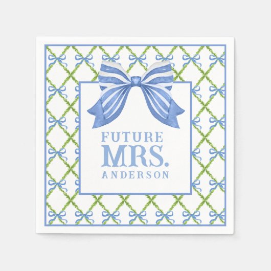 Serviette En Papier Grandmillennial Topiary | Future Mrs (Devant)