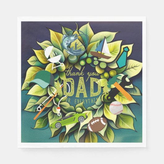 Serviette En Papier Grands papas (Devant)