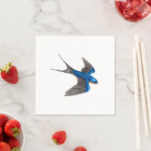 Serviette En Papier Grange volante Swallow Bird Art (En situation)