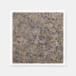Serviette En Papier Granite noir et tan