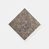 Serviette En Papier Granite noir et tan (Coin)