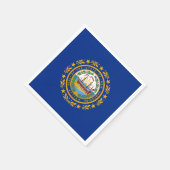 Serviette En Papier Granite Stater Flag, Flag of New Hampshire (Coin)