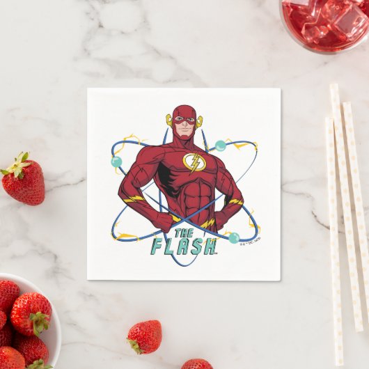 Serviette En Papier Graphique atomique Flash de dessin (En situation)