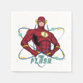 Serviette En Papier Graphique atomique Flash de dessin (Devant)