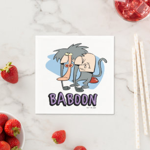 Serviette En Papier Graphique de caractères I.R. Baboon