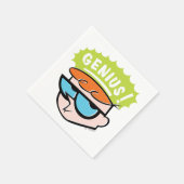 Serviette En Papier Graphique de légende Dexter "Genius" (Coin)