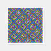 Serviette En Papier Graphique de motif géométrique carré moderne et co (Devant)